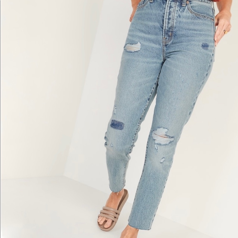 Old Navy High Waisted Straight Jeans
